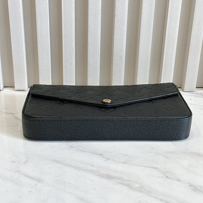LV Monogram Empriente Felicie Pochette in Black