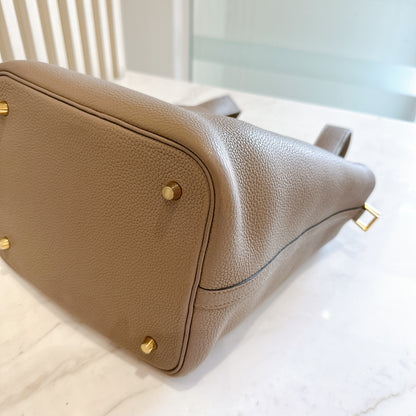Hermes Picotin 22 Gris Asphalte in Taurillon Clemence Leather