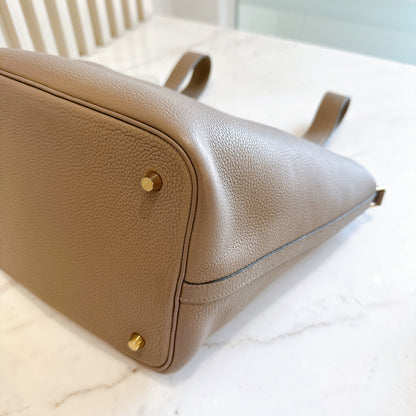 Hermes Picotin 22 Gris Asphalte in Taurillon Clemence Leather