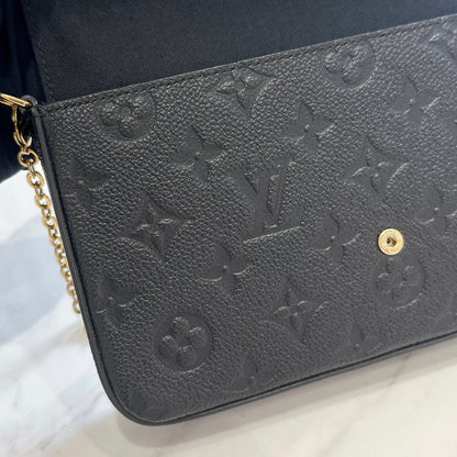 LV Monogram Empriente Felicie Pochette in Black
