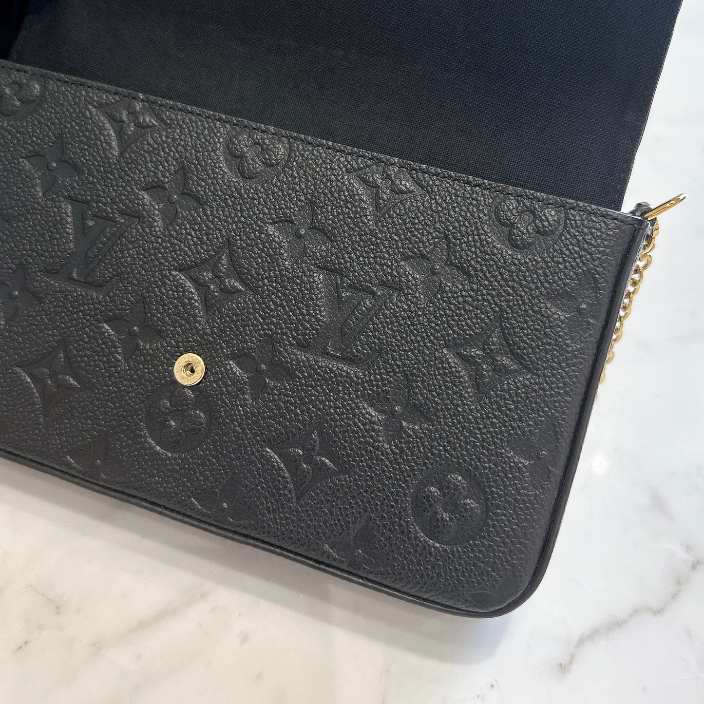 LV Monogram Empriente Felicie Pochette in Black