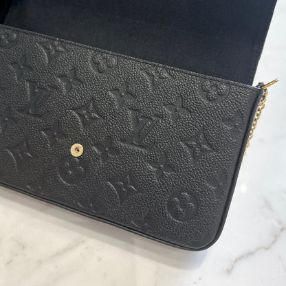 LV Monogram Empriente Felicie Pochette in Black