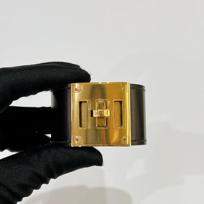 Hermes Kelly Dog Bracelet In Black