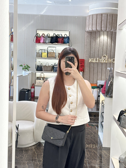 LV Monogram Empriente Felicie Pochette in Black