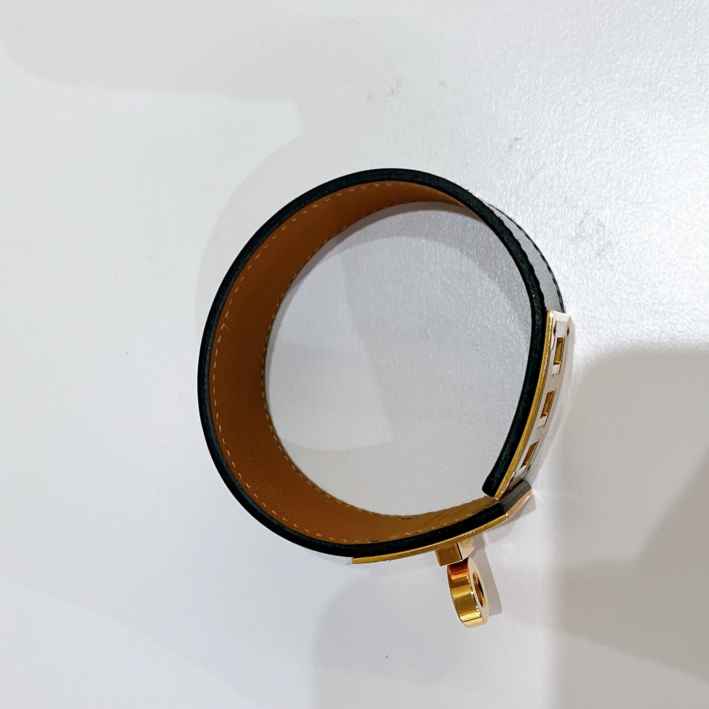 Hermes Kelly Dog Bracelet In Black