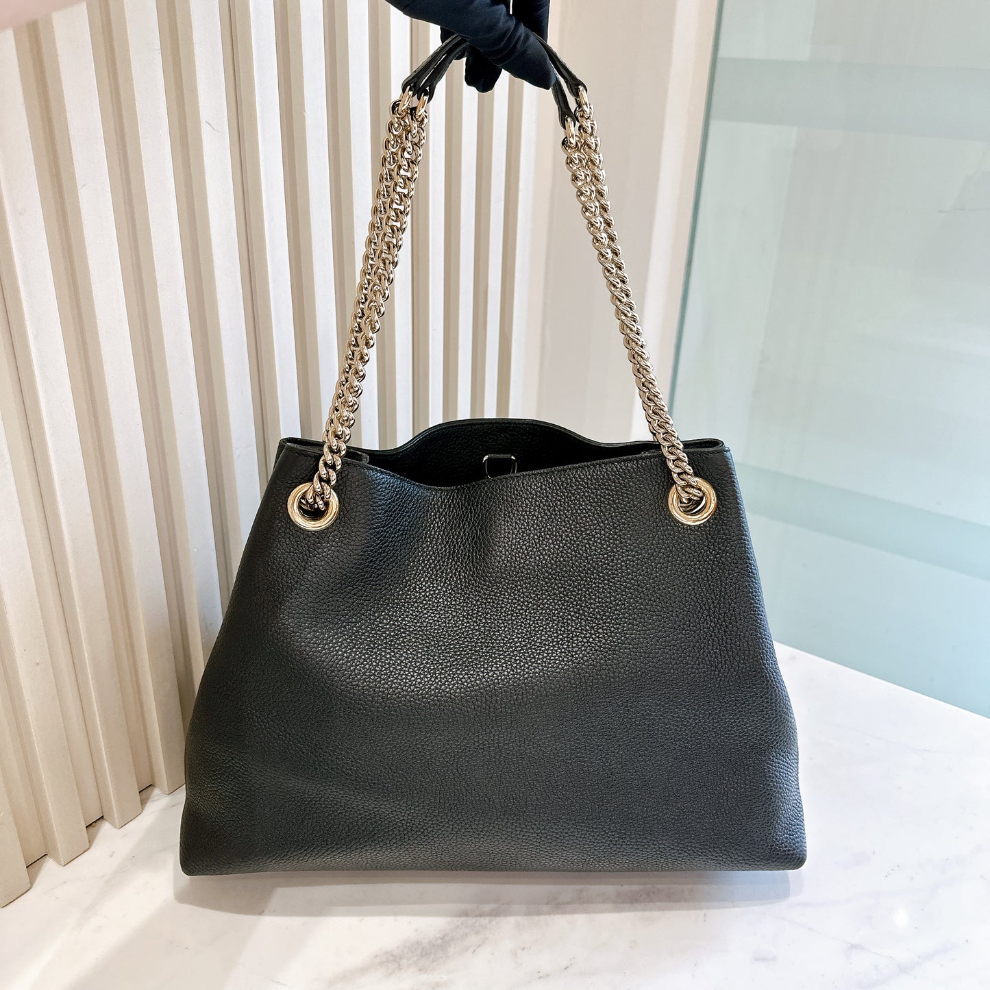 Gucci Soho Black Leather Handbag