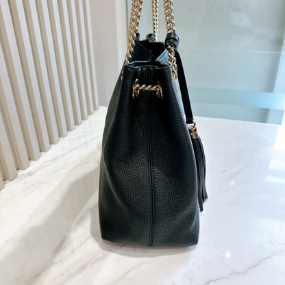 Gucci Soho Black Leather Handbag