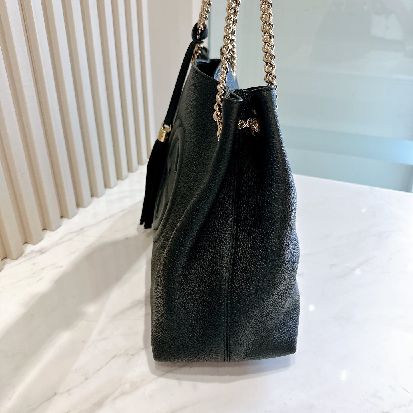 Gucci Soho Black Leather Handbag