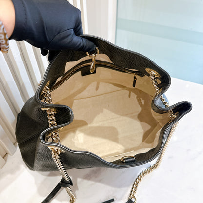 Gucci Soho Black Leather Handbag