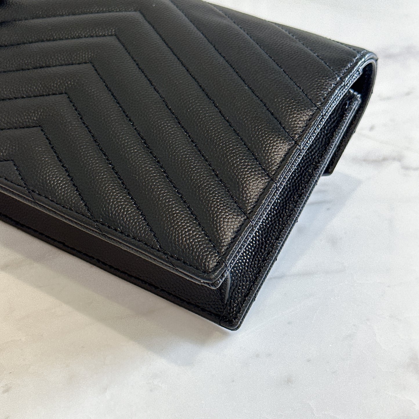 YSL Small WOC in Black SHW