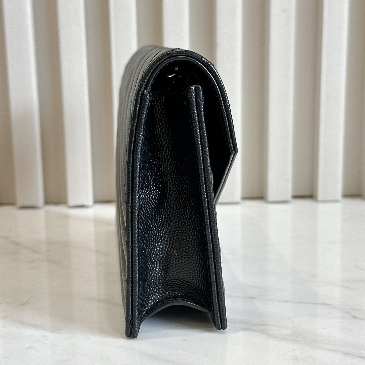 YSL Small WOC in Black SHW