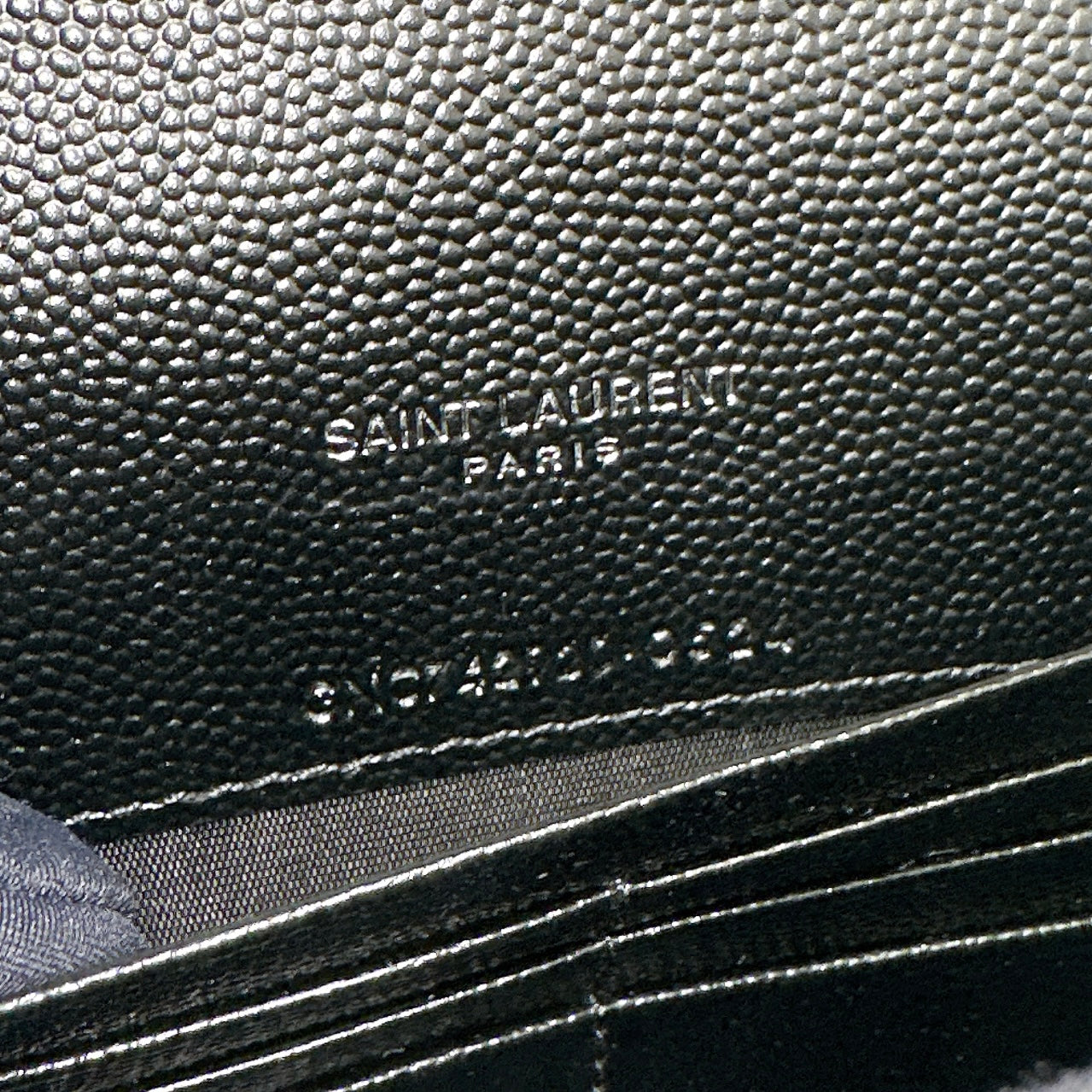 YSL Small WOC in Black SHW