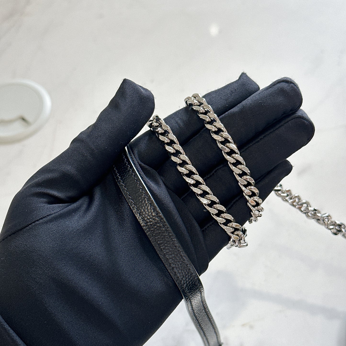 YSL Small WOC in Black SHW