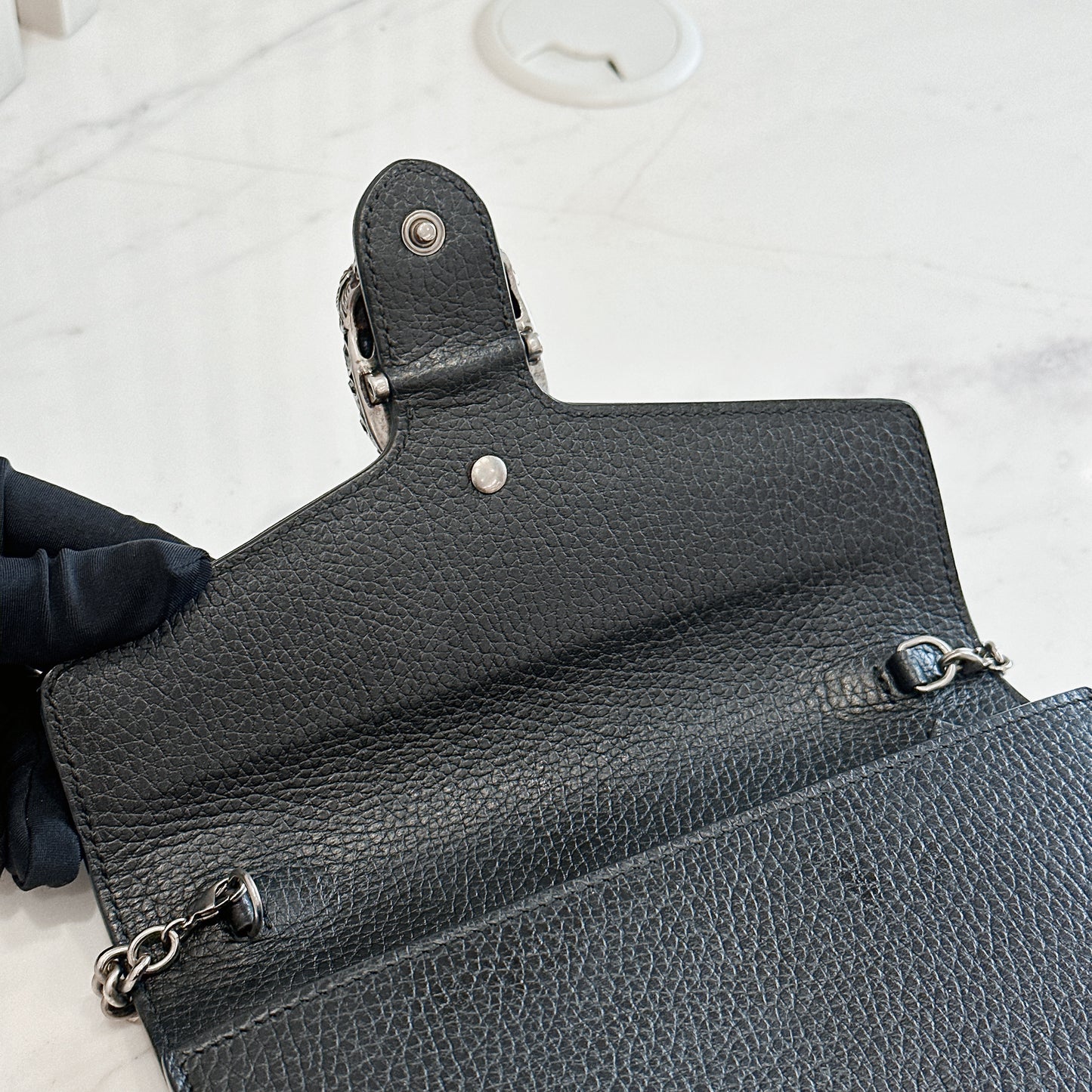 Gucci Dionysus Wallet On Chain in Black