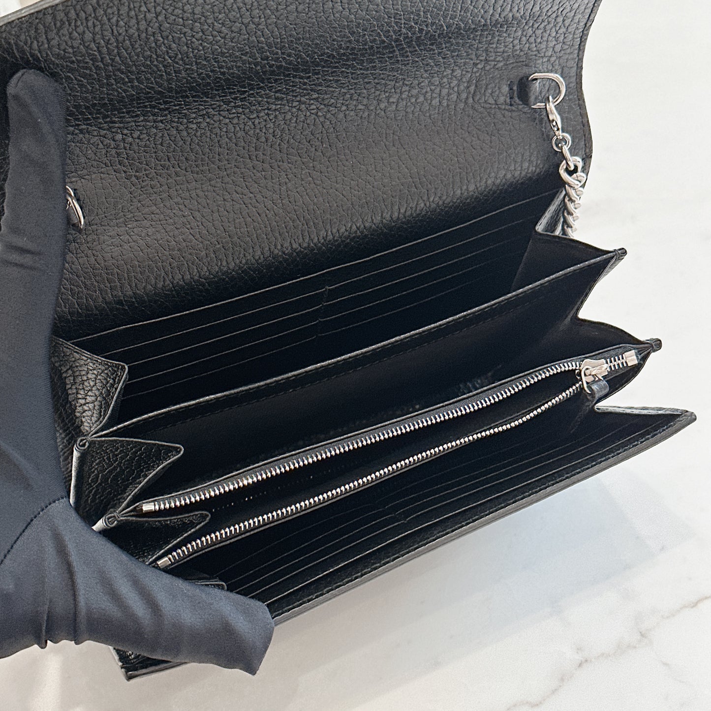 Gucci Dionysus Wallet On Chain in Black