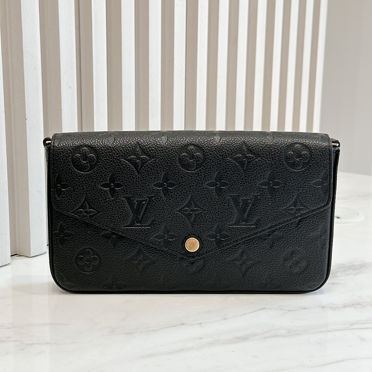 LV Monogram Empriente Felicie Pochette in Black
