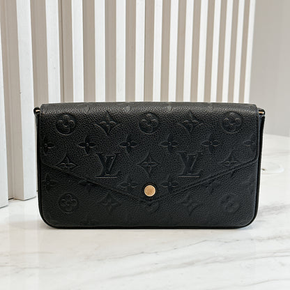 LV Monogram Empriente Felicie Pochette in Black