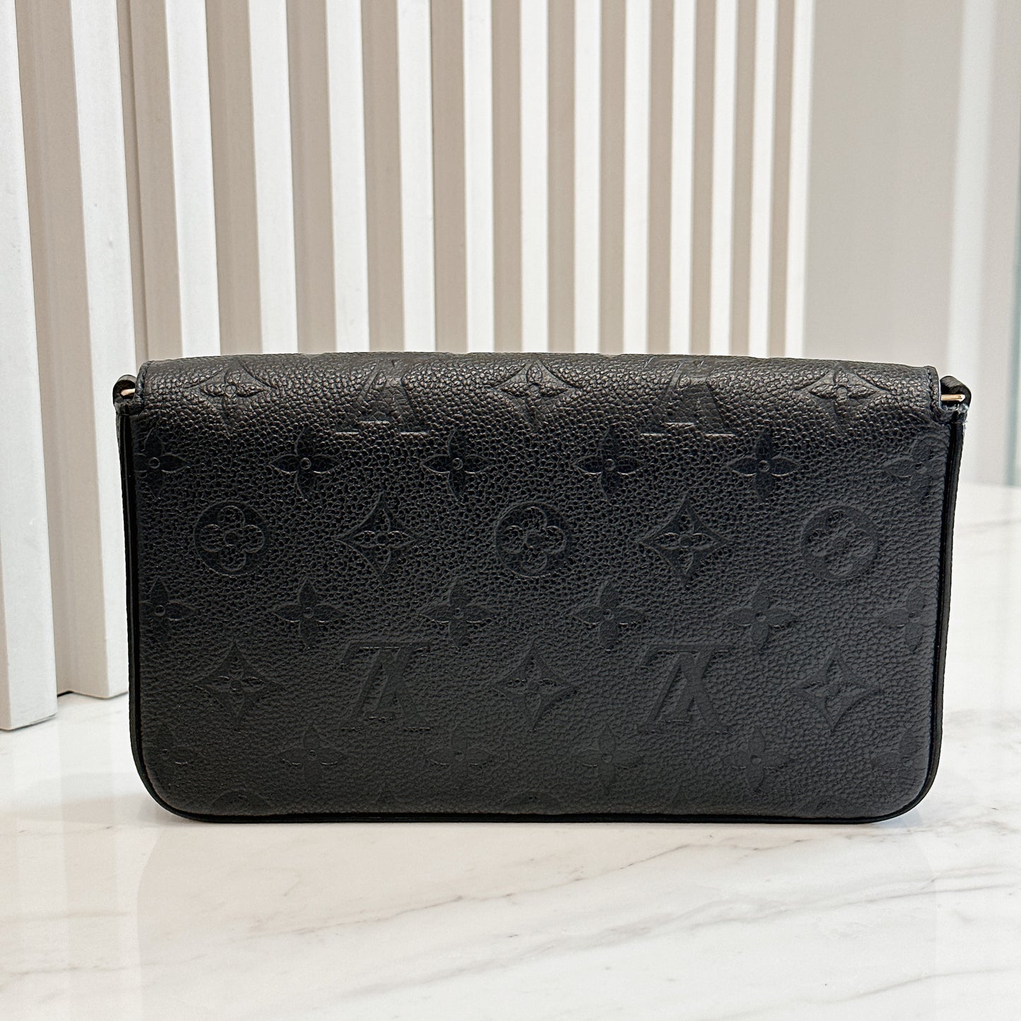 LV Monogram Empriente Felicie Pochette in Black