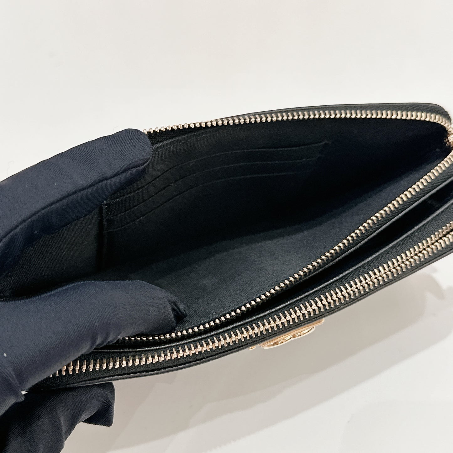 Chanel Boy Double Chain Pochette Black GHW