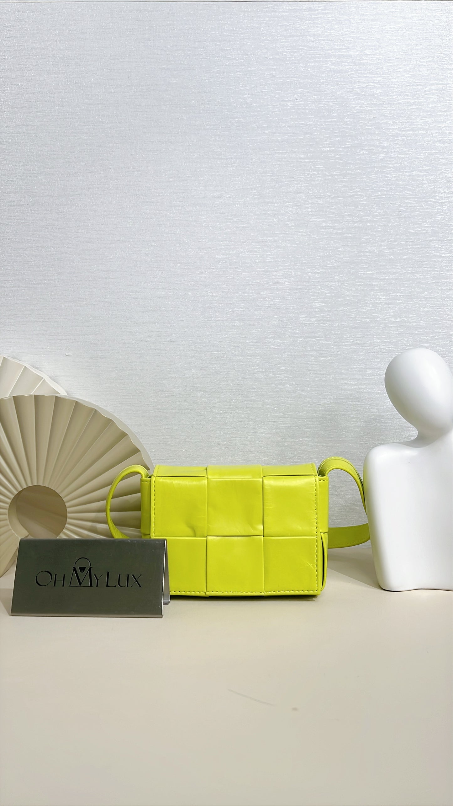 Bottega Veneta Mini Cassette in Lime Green