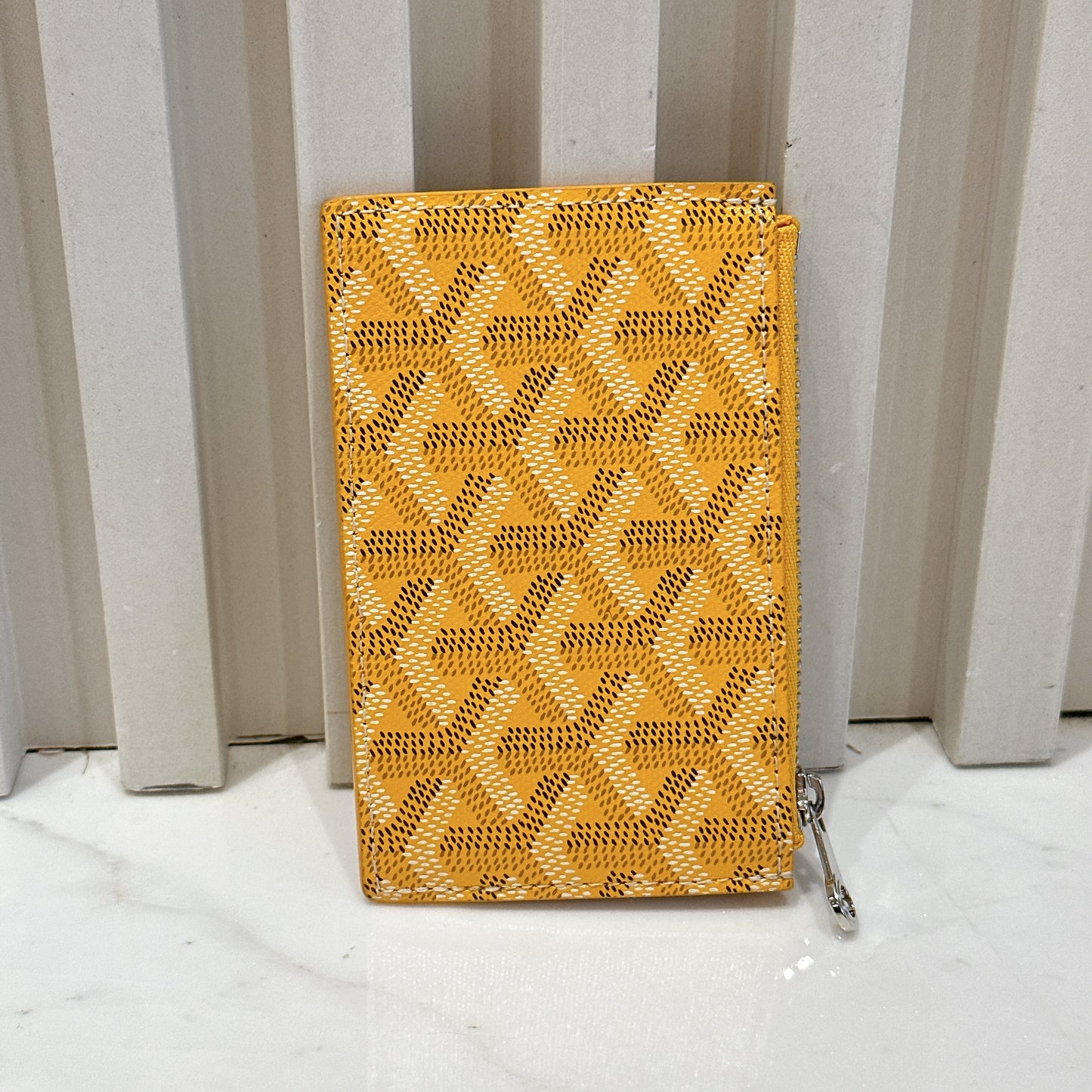 Goyard Bourbon Zipped Cardholder in Yellow
