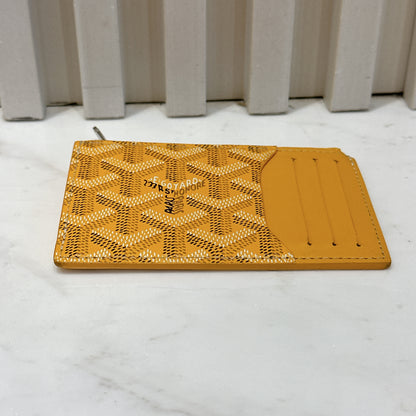 Goyard Bourbon Zipped Cardholder in Yellow