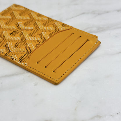 Goyard Bourbon Zipped Cardholder in Yellow