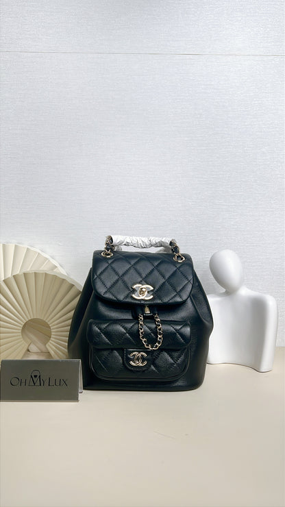 Chanel Duma Backpack in Black LGHW