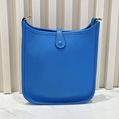 Hermes Mini Evelyne in Blue Zanzibar