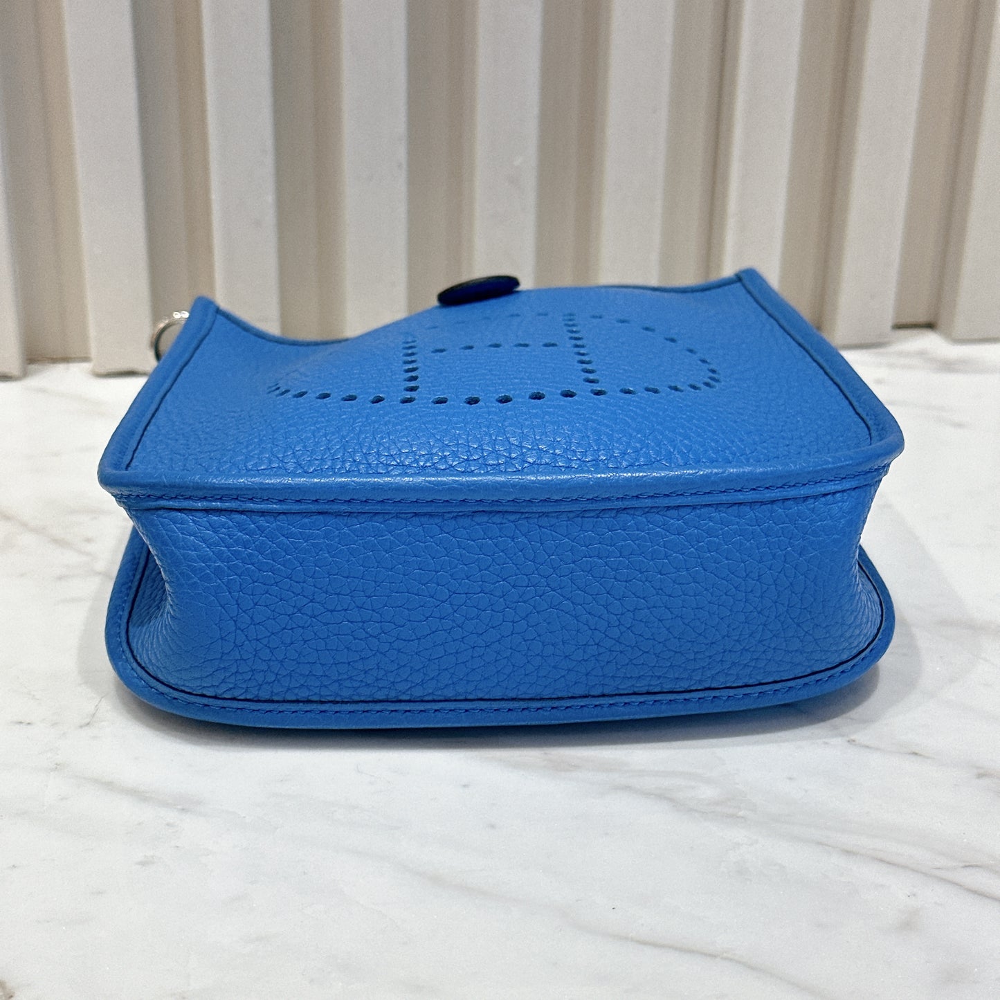 Hermes Mini Evelyne in Blue Zanzibar
