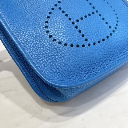 Hermes Mini Evelyne in Blue Zanzibar