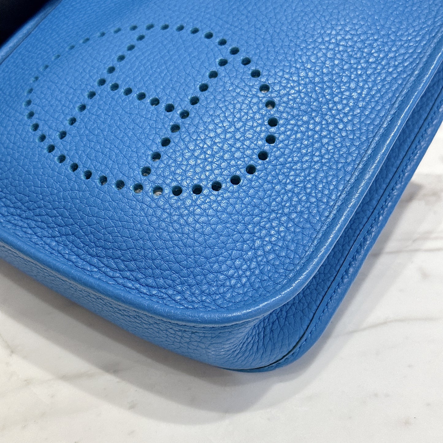 Hermes Mini Evelyne in Blue Zanzibar