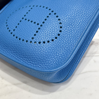 Hermes Mini Evelyne in Blue Zanzibar