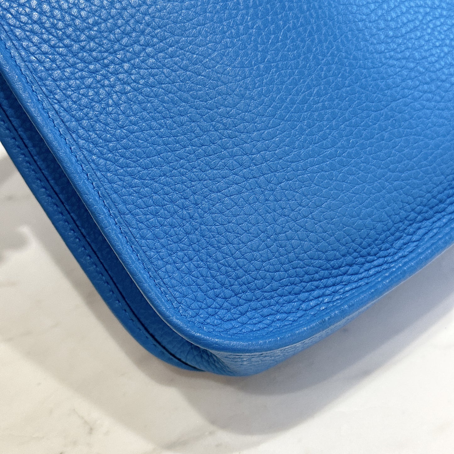 Hermes Mini Evelyne in Blue Zanzibar