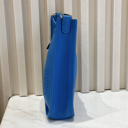 Hermes Mini Evelyne in Blue Zanzibar