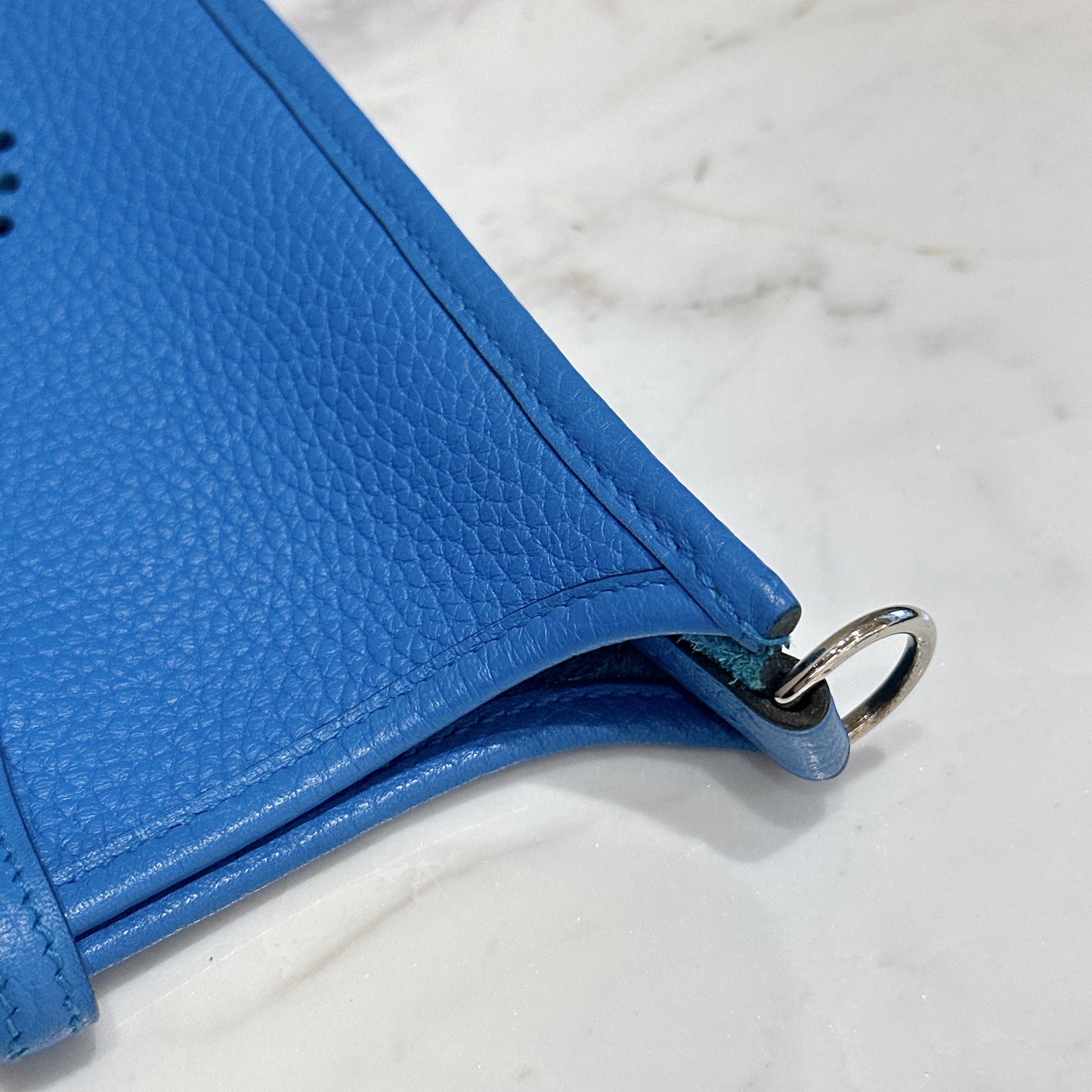 Hermes Mini Evelyne in Blue Zanzibar