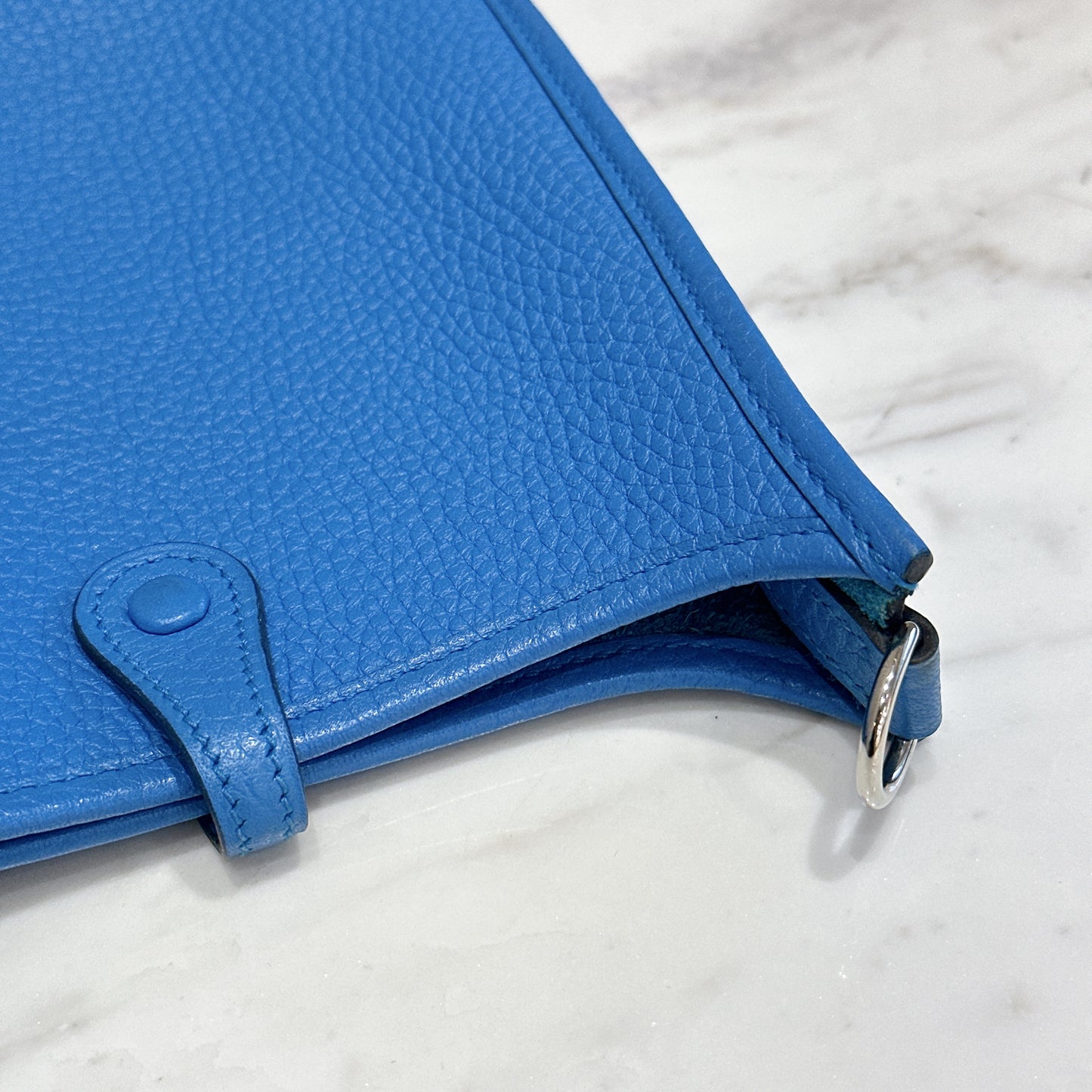 Hermes Mini Evelyne in Blue Zanzibar