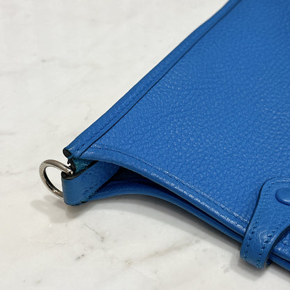 Hermes Mini Evelyne in Blue Zanzibar