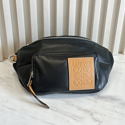 Loewe Puffy Bumbag in Black