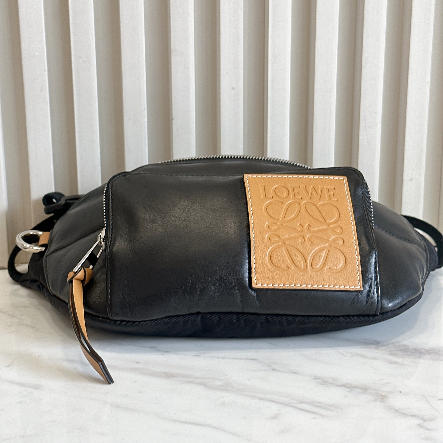 Loewe Puffy Bumbag in Black