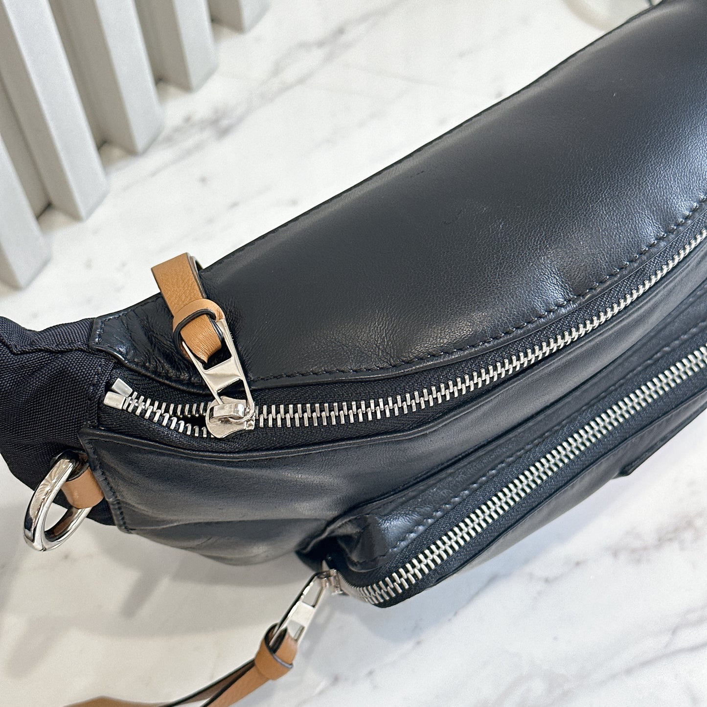 Loewe Puffy Bumbag in Black