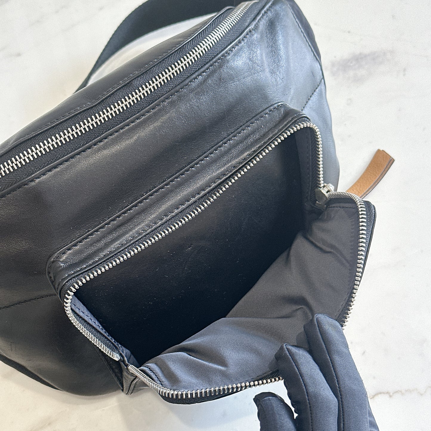 Loewe Puffy Bumbag in Black