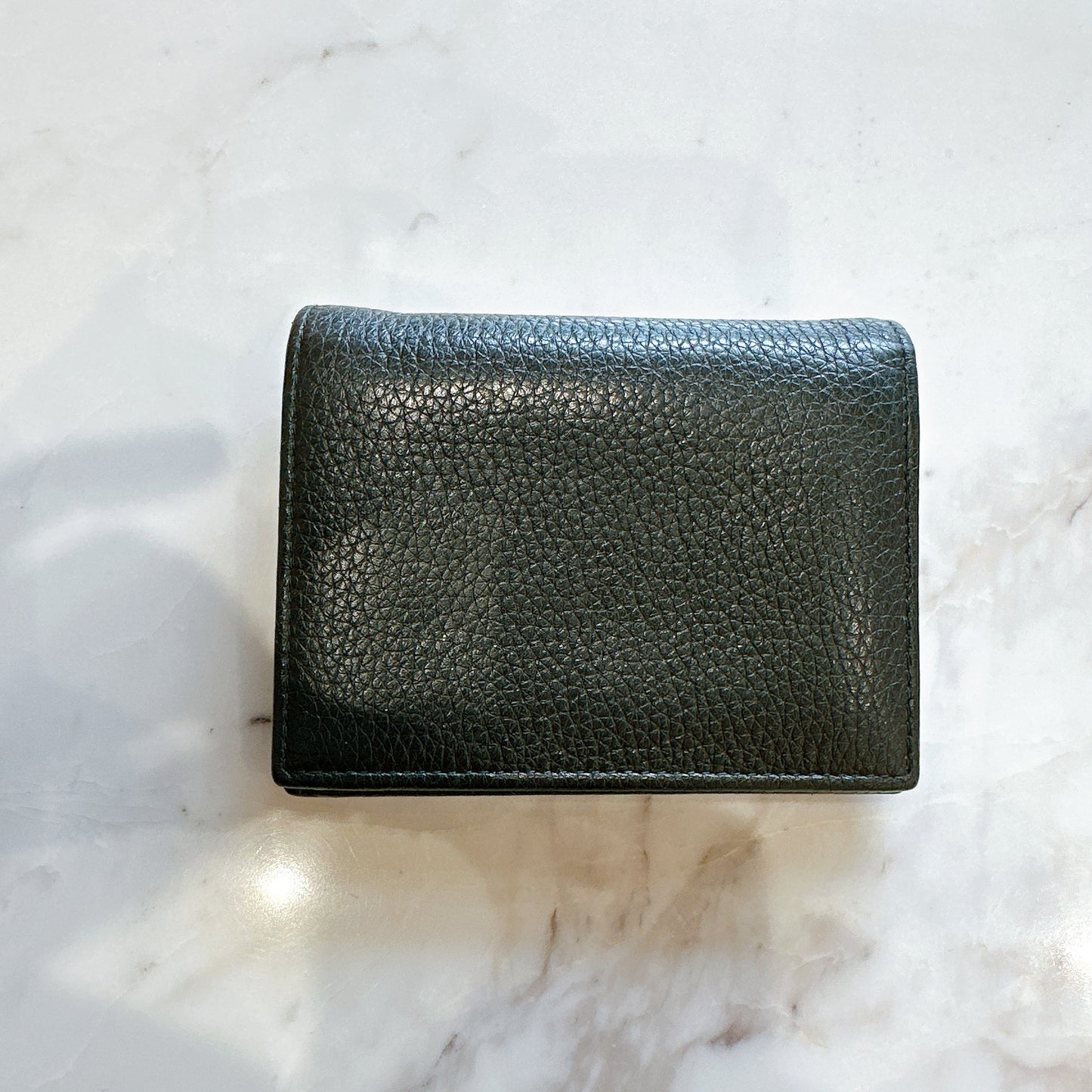 Prada Vitello Grain Bifold Wallet in Black