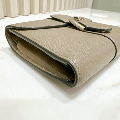 Delvaux Brillant Compact Wallet in Tourterelle