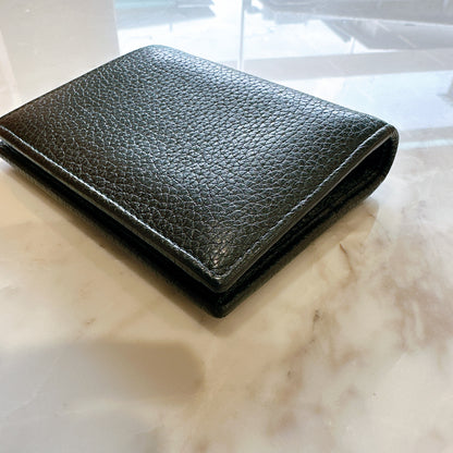 Prada Vitello Grain Bifold Wallet in Black