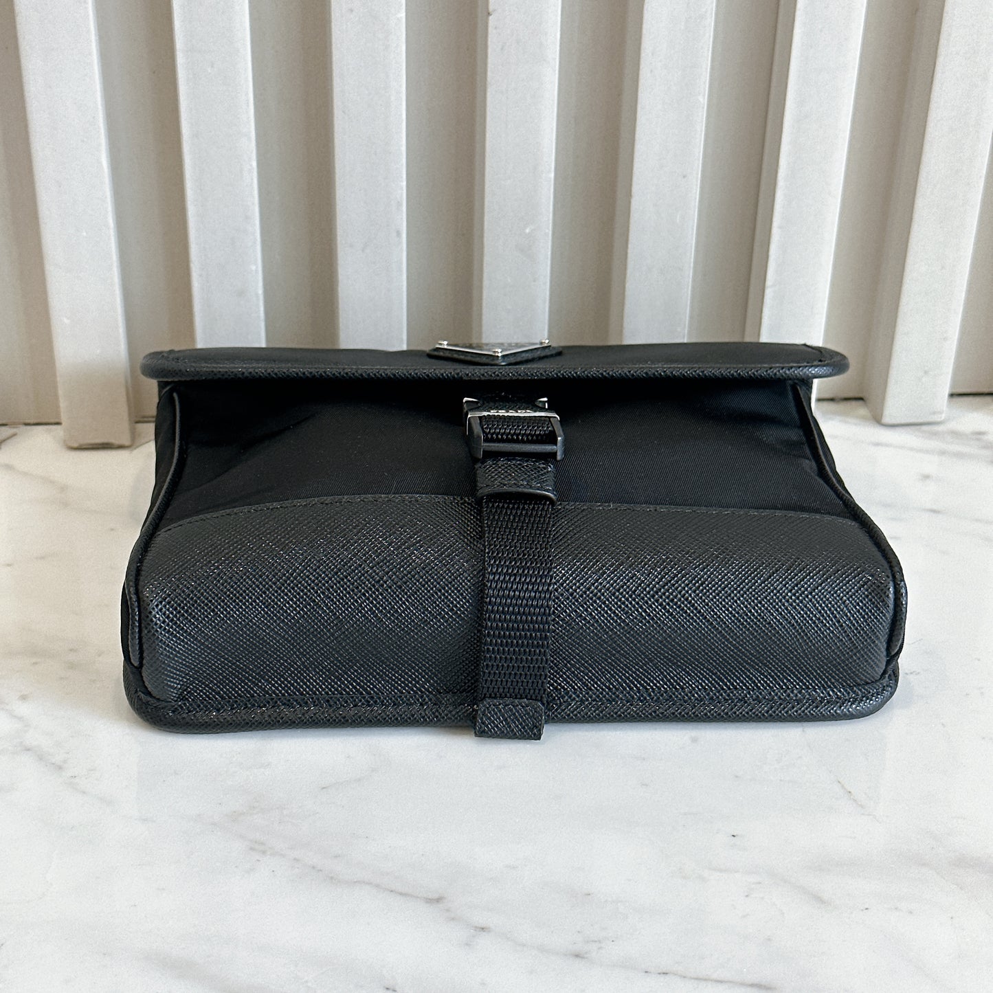 Prada Renylon and Saffiano Leather Crossbody Bag