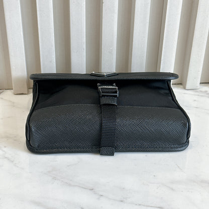Prada Renylon and Saffiano Leather Crossbody Bag