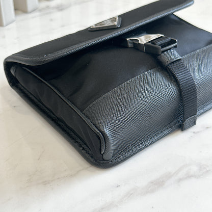 Prada Renylon and Saffiano Leather Crossbody Bag