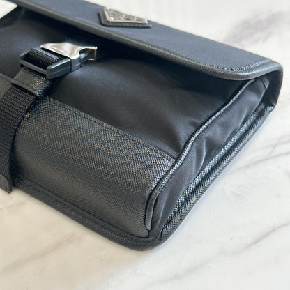 Prada Renylon and Saffiano Leather Crossbody Bag