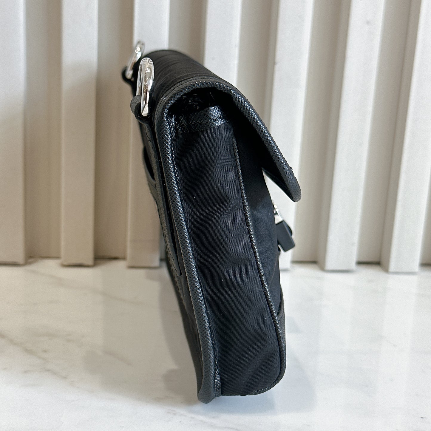 Prada Renylon and Saffiano Leather Crossbody Bag